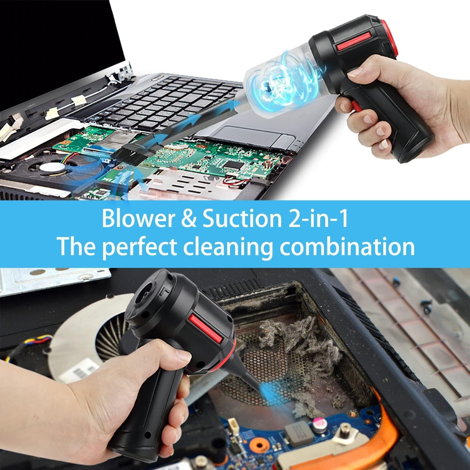 Air Duster - Computer Vacuum Cleaner - for Keyboard Cleaning