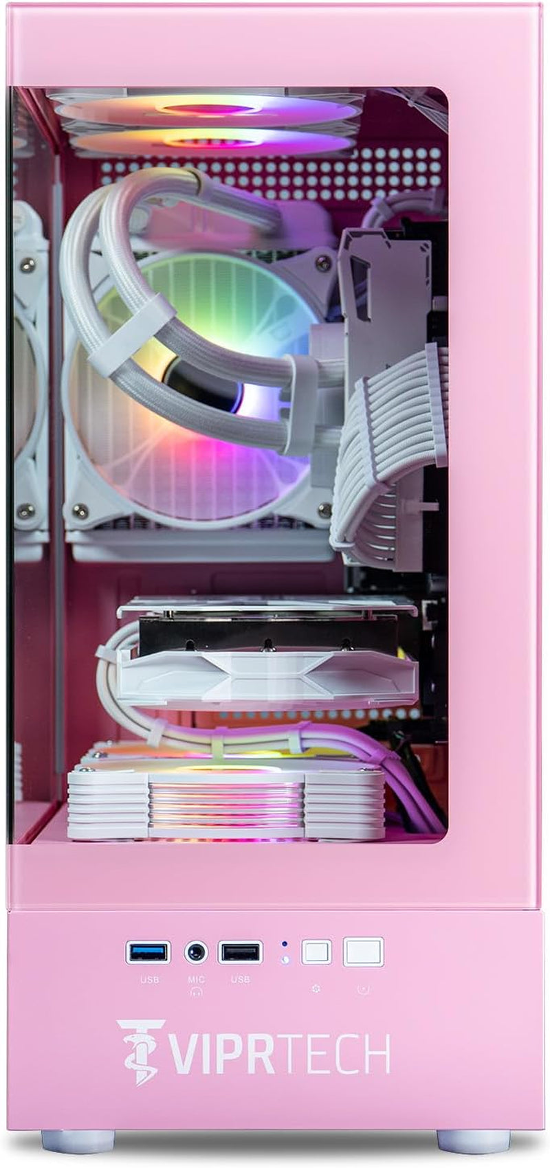 Stryker 4.0 Liquid-Cooled Gaming PC Desktop – Pink