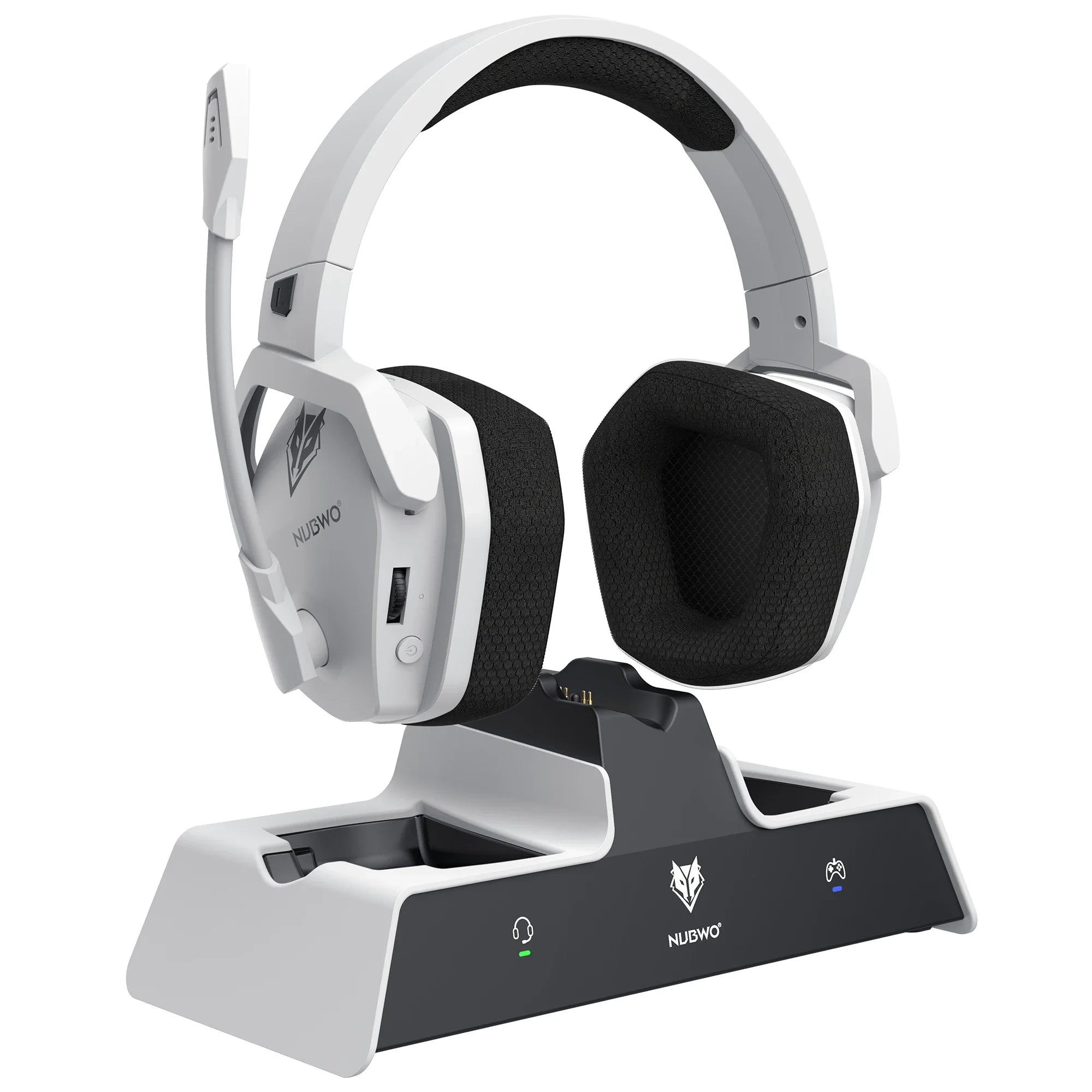 NUBWO G06 Wireless Gaming Headset for PS5 & PC, 100H Battery, 7.1 Surround Sound