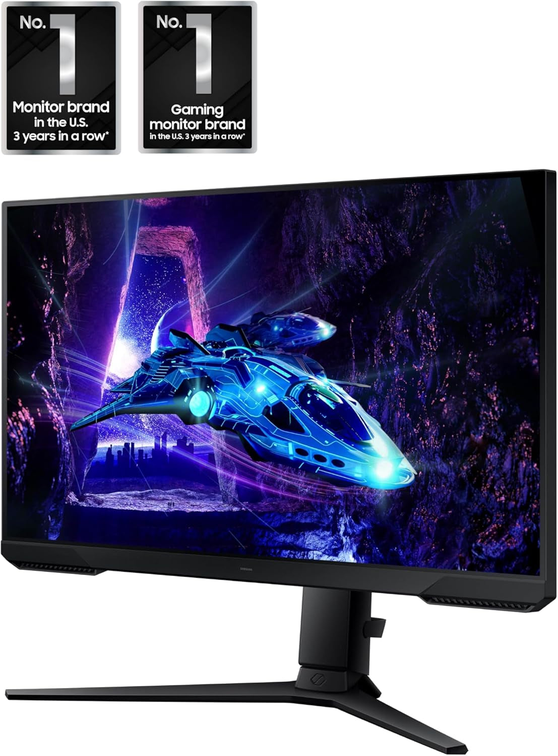 Samsung Odyssey G3 27 Inch Gaming Monitor, FHD 1080P 180Hz Display, 1ms MPRT, AMD FreeSync, Adjustable Ergonomic Stand, Eye Saver Mode,