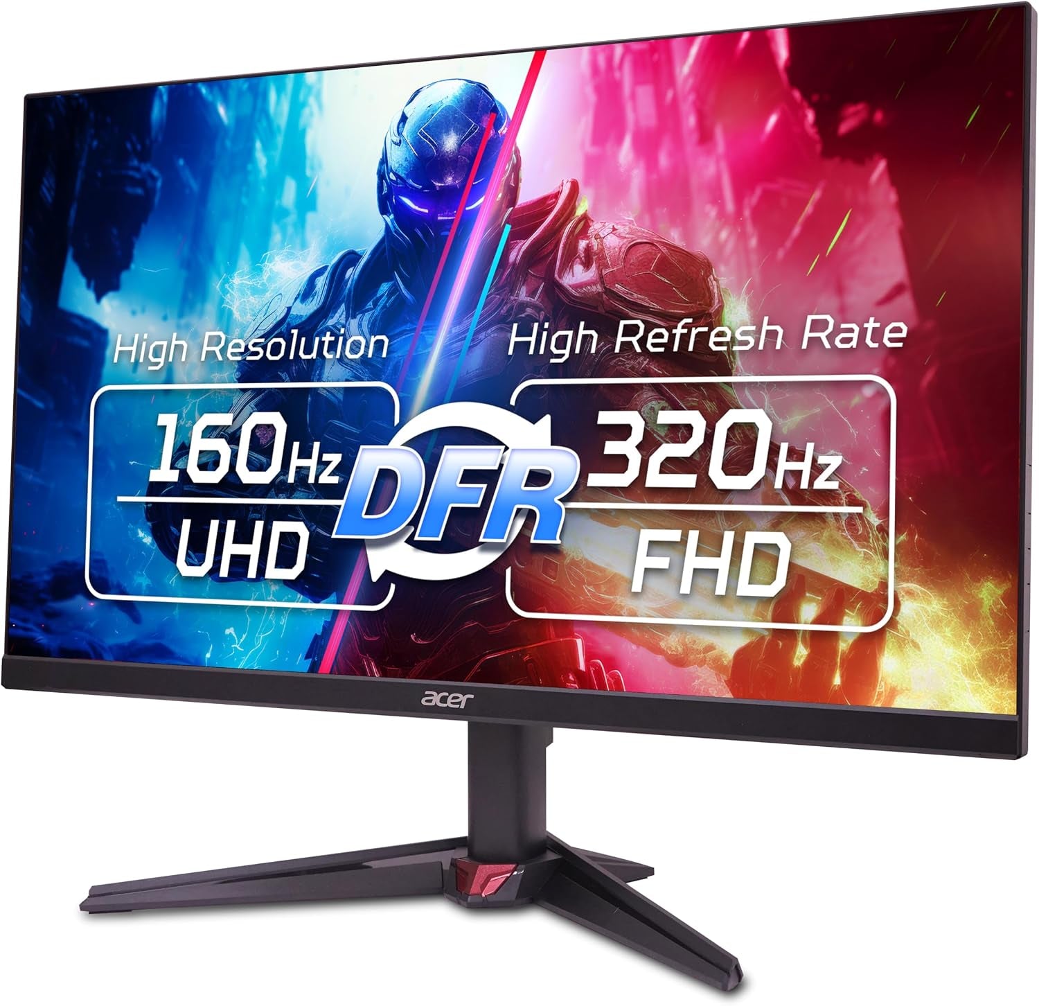 Acer Nitro 27In 4K 3840X2160 IPS 160Hz DFR 320Hz Gaming Monitor VG270K V4 | 0.5Ms, AMD Freesync Premium, 2Xhdmi 2.1, Displayport, Speaker, VESA Mountable, Bluelight Filter, Flickerless Technology