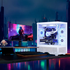 Gaming PC AMD Ryzen 7 5700X NVIDIA RTX 5060 Ti 32GB RAM 1TB SSD Wifi PC Gaming White