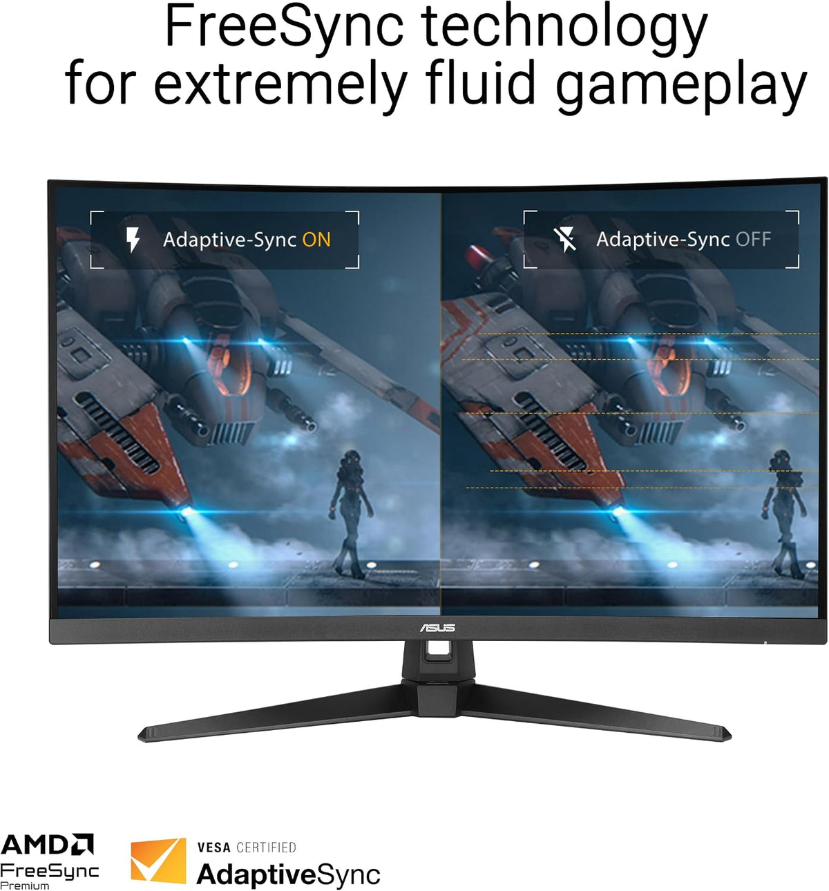 ASUS TUF Gaming 32" Curved Gaming Monitor, 240Hz, 0.5ms, FHD 1080p, FreeSync Premium & HDR