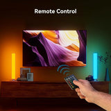 LED Light Bar, Music Sync RGB Light Bar, USB Ambient Lamp, Color Changing Gaming TV Backlight with Remote Control, 15 Dynamic Modes for Room Gaming Decoration