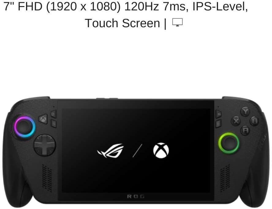 ASUS ROG Ally X 7" FHD 120Hz Gaming Handheld, 2.0 Ghz Ryzen AI Z2 Extreme, AMD Radeon, 24 GB LPDDR5 RAM, 1 TB Pcie SSD, Windows(Japan Version)