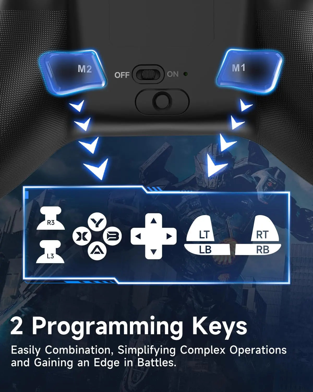 X15 PC Controller - Enhanced Wireless Bluetooth Controller with Hall Joysticks/Hall Triggers/Rgb Lighting - No Stick Drift, No Dead Zone - Work for Windows PC, Android, Steam and Switch
