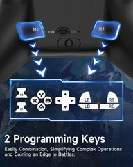 X15 PC Controller - Enhanced Wireless Bluetooth Controller with Hall Joysticks/Hall Triggers/Rgb Lighting - No Stick Drift, No Dead Zone - Work for Windows PC, Android, Steam and Switch
