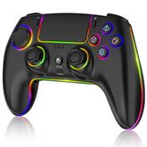 Wireless Pro Controller for Ps-5/Pc/Mac/Ios/Android/Steam Deck, Gamepad with 7 Variable Color RGB Lights/Hall Effect Joystick/Dual Vibration/Turbo/Programmable/Headset Jack/Touchpad/1500 Mah Battery