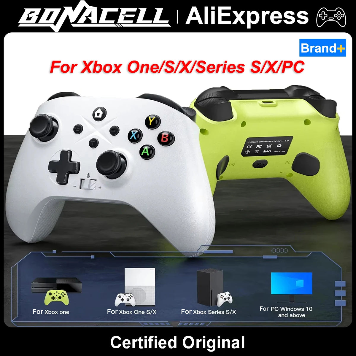 Wireless Controller for Xbox Series X|S, Xbox One & PC, 2.4GHz, Turbo & Dual Vibration