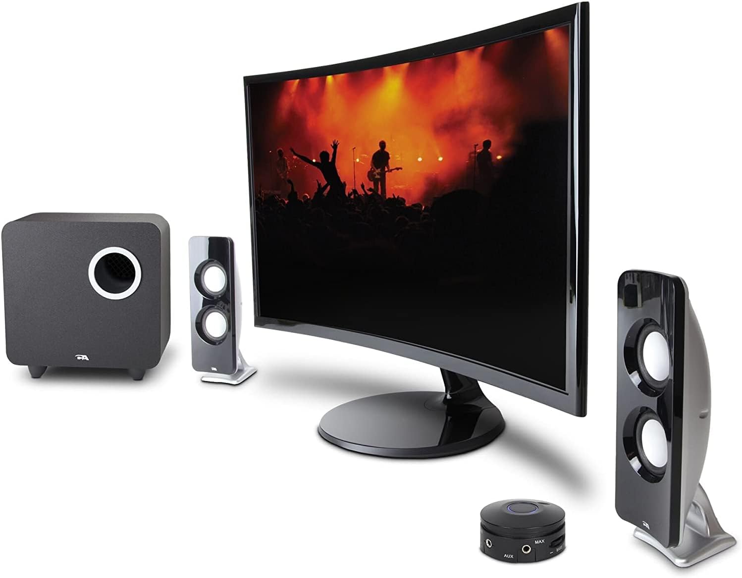 Cyber Acoustics CA-3610 2.1 Gaming Speakers with Subwoofer, 62W PC Desktop Speaker System