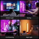 LED Light Bar, Music Sync RGB Light Bar, USB Ambient Lamp, Color Changing Gaming TV Backlight with Remote Control, 15 Dynamic Modes for Room Gaming Decoration