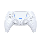 Wireless Gaming Controller Compatible with Ps5/Android/Pc, with LED Lights, Bluetooth,Hall Effect Joystick, Dual Vibration, 3.5Mm Audio Jack, 6-Axis Motion Contro Gamepad with Speaker (White)