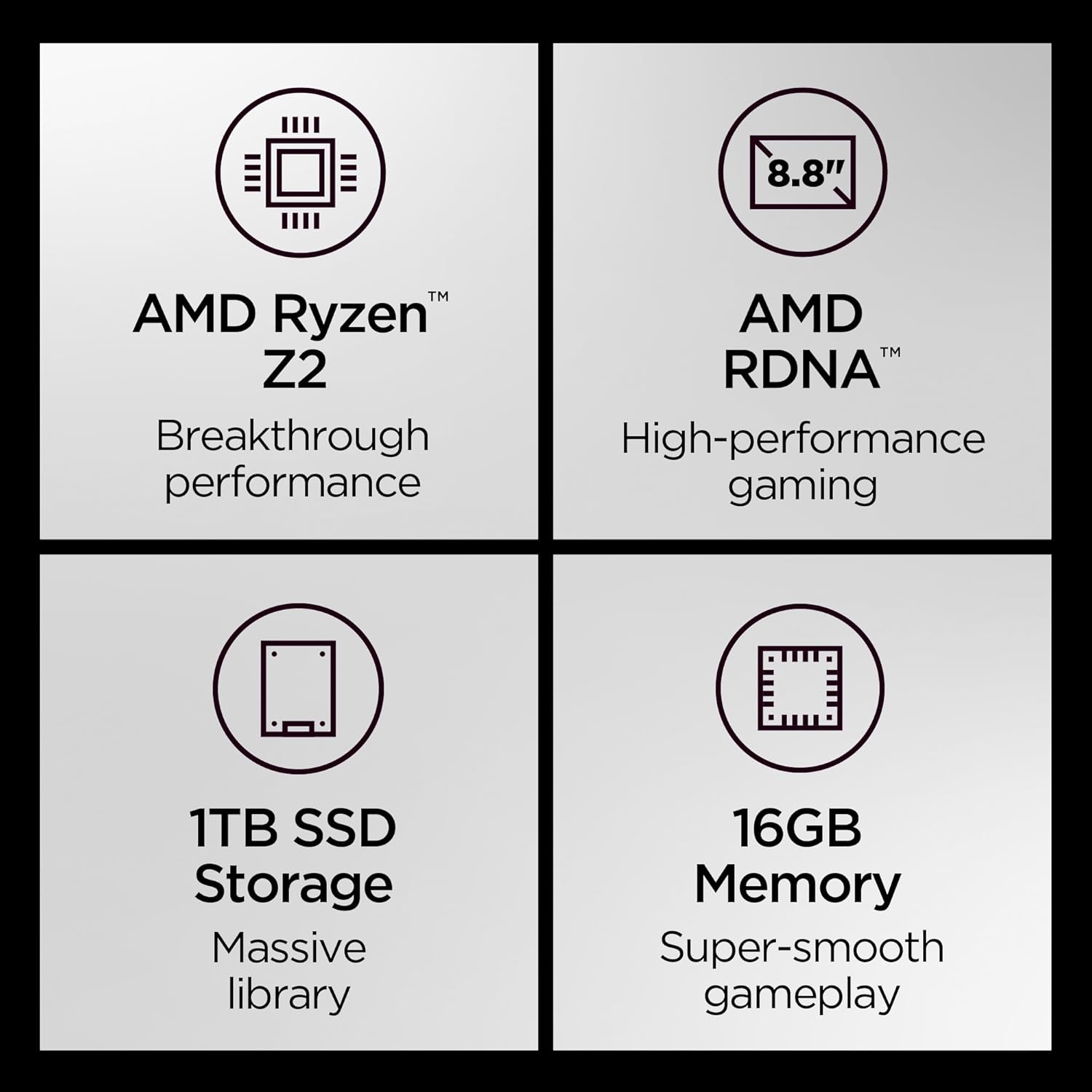 Lenovo Legion Go 2 Handheld Gaming PC, Ryzen Z2, 16GB RAM, 1TB SSD, 8.8" OLED 144Hz Display