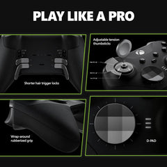 Elite Series 2 Core Wireless Gaming Controller – Black –  Series X|S,  One, Windows PC, Android, and Ios