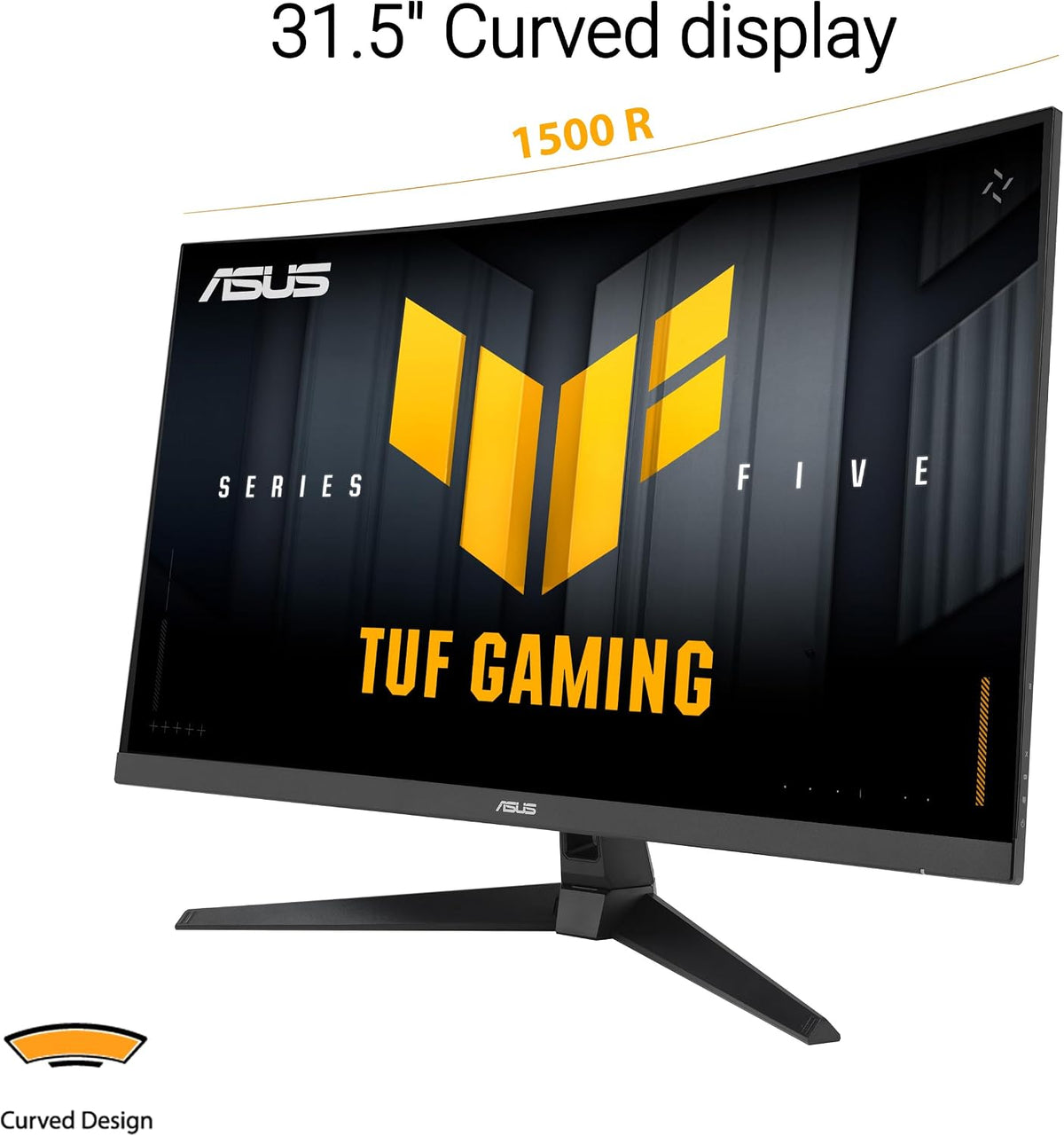 ASUS TUF Gaming 32" Curved Gaming Monitor, 240Hz, 0.5ms, FHD 1080p, FreeSync Premium & HDR