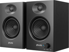 60W Computer Speakers for Music and Gaming, Active Bluetooth 5.3, Stereo 2.0 Speakers for Desktop PC or Laptop, 3.5Mm Aux RCA USB Input, 1 Pair, Black