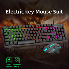Multifunctional Backlit USB Wired Gaming Keyboard And Mouse Combo for PC Office Home