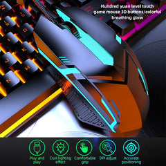 Multifunctional Backlit USB Wired Gaming Keyboard And Mouse Combo for PC Office Home