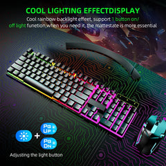 Multifunctional Backlit USB Wired Gaming Keyboard And Mouse Combo for PC Office Home