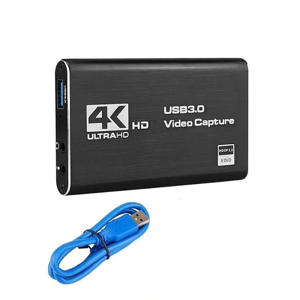 4K HD Video Capture Card – 1080p 60fps USB 3.0 for Streaming and Recording