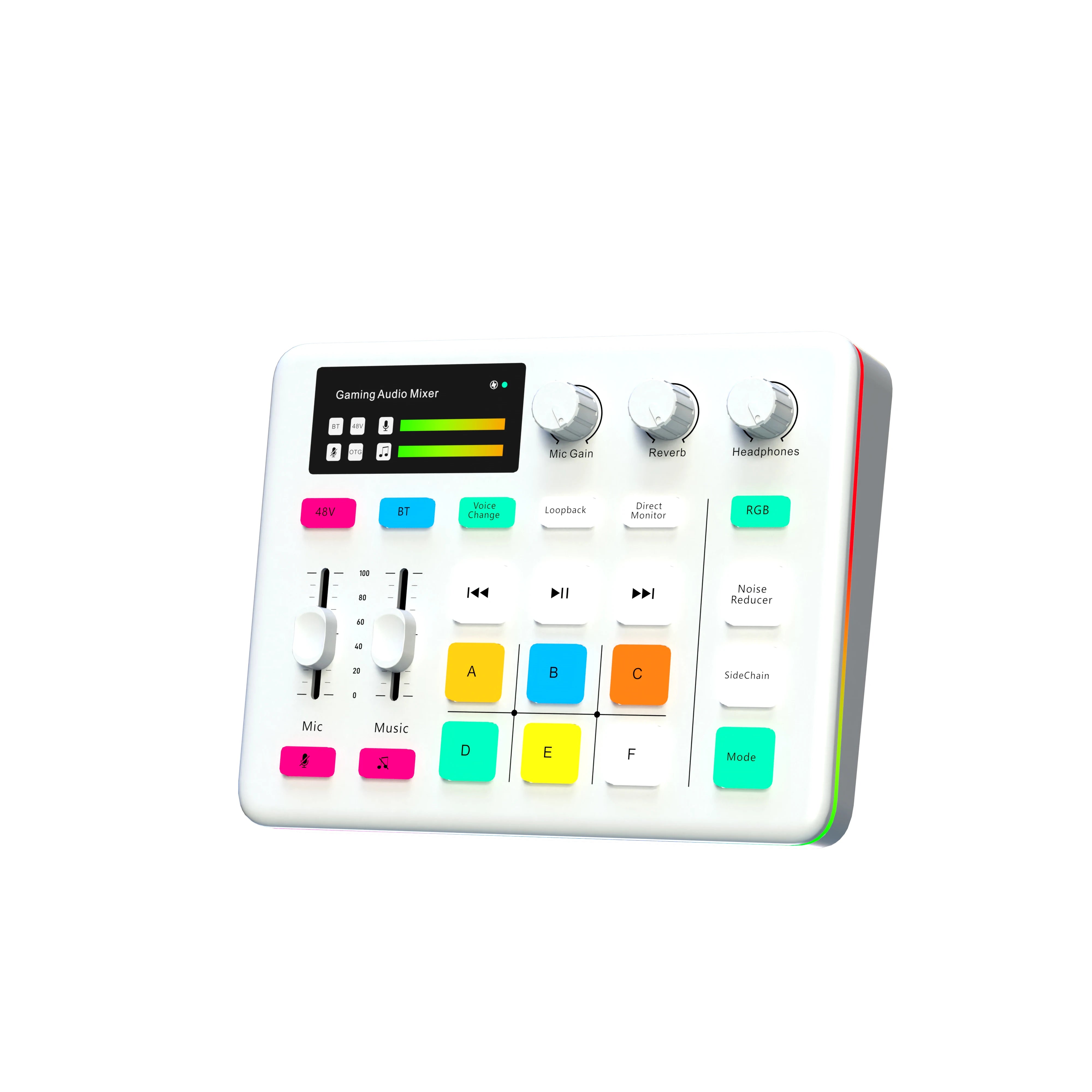 Broadcast Live Sound Card Audio Mixer with Microphone Set for Streaming, Gaming, and Podcasting