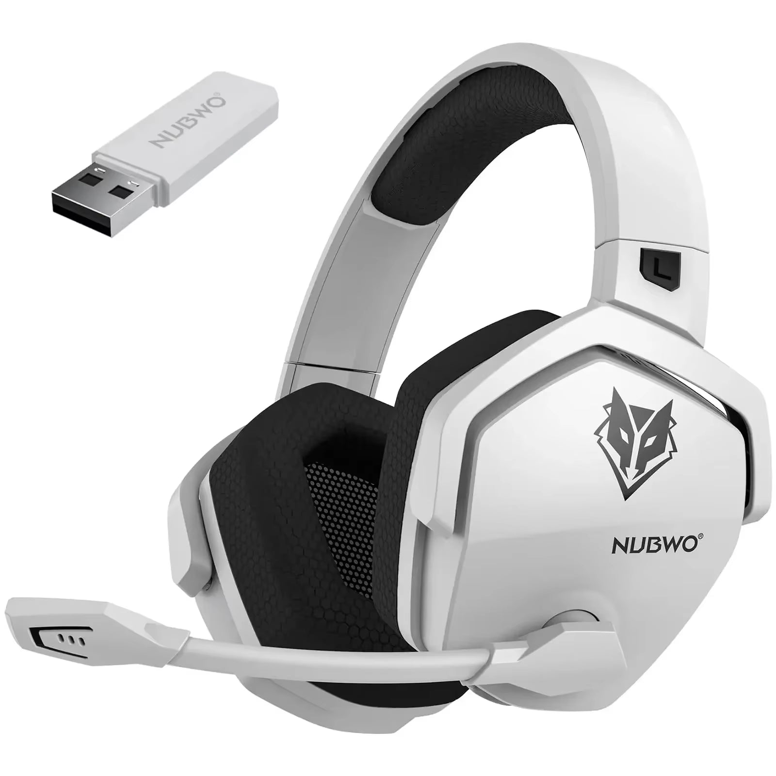 NUBWO G06 Wireless Gaming Headset for PS5 & PC, 100H Battery, 7.1 Surround Sound