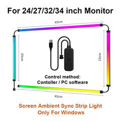 Smart Ambient TV Lighting PC Display Sync LED Strip Monitor Backlight DIY Party Atmosphere Light Ramadan Decor Lamp Game Holiday