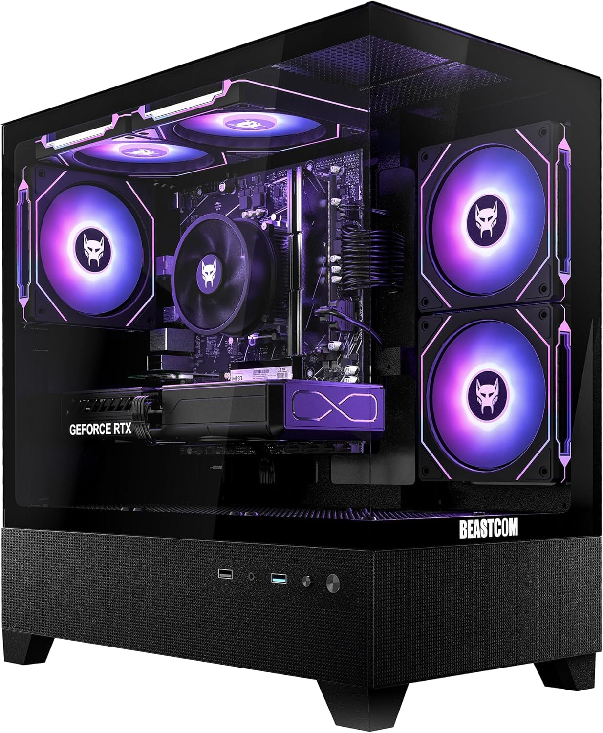 Q5 Pro Gaming PC, AMD Ryzen 5 4500, NVIDIA GeForce RTX 3050 6GB, 32GB RAM, 1TB NVMe SSD, WiFi 5, Windows 11 Pro