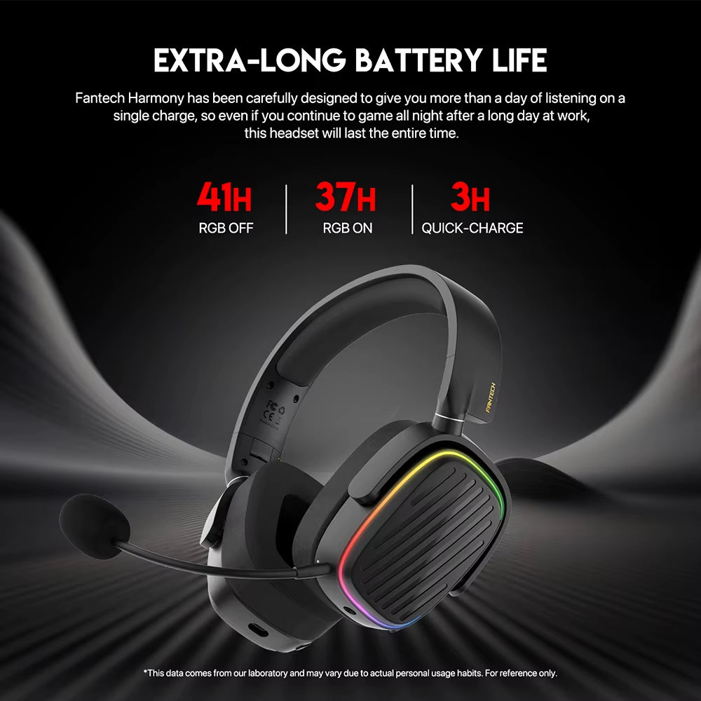 Harmony WHG02 Wireless Gaming Headset with Bluetooth 5.3