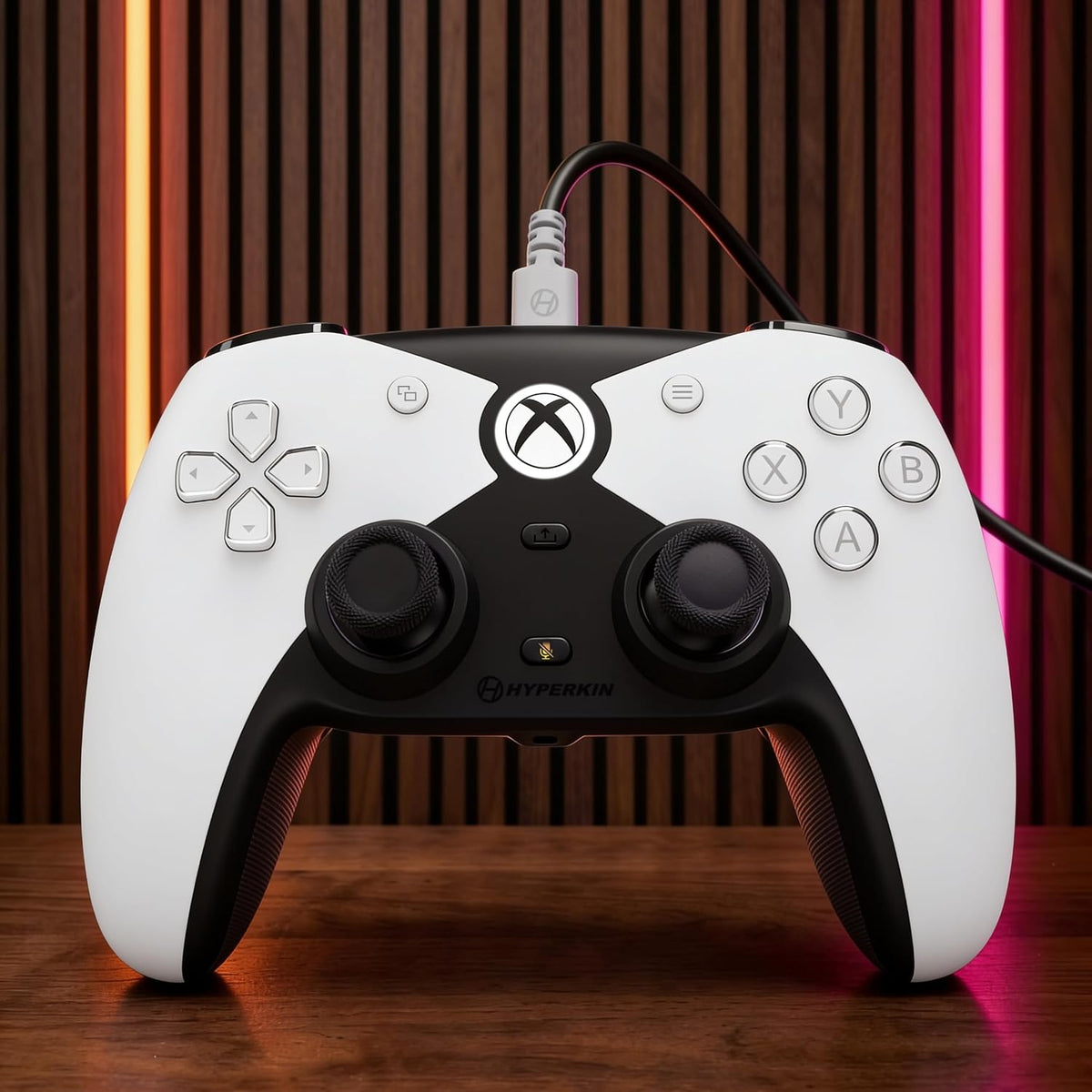Hyperkin The Competitor Wired Xbox Controller, Hall Effect Joysticks, Symmetrical Layout, White