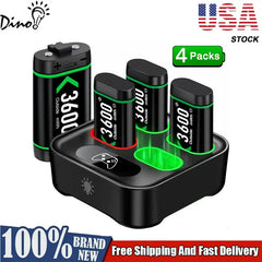 Rechargeable Battery for Xbox One Controller 4 X 3600Mwh Battery for Xbox One/Xbox Series X/S Charging Accessories 