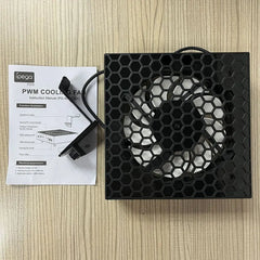 RGB Cooling Fan 3 Levels Adjustable Speed Top Cooler Fan with Headset Holders Temperature-Controlled Cooling Fan System USB Port for Xbox Series X Console