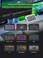 Mirabox XL Visual Console 32-Key Macro Keyboard Programmable Streamdeck Live Central Control Macro Keyboard PC Gamer Accessories