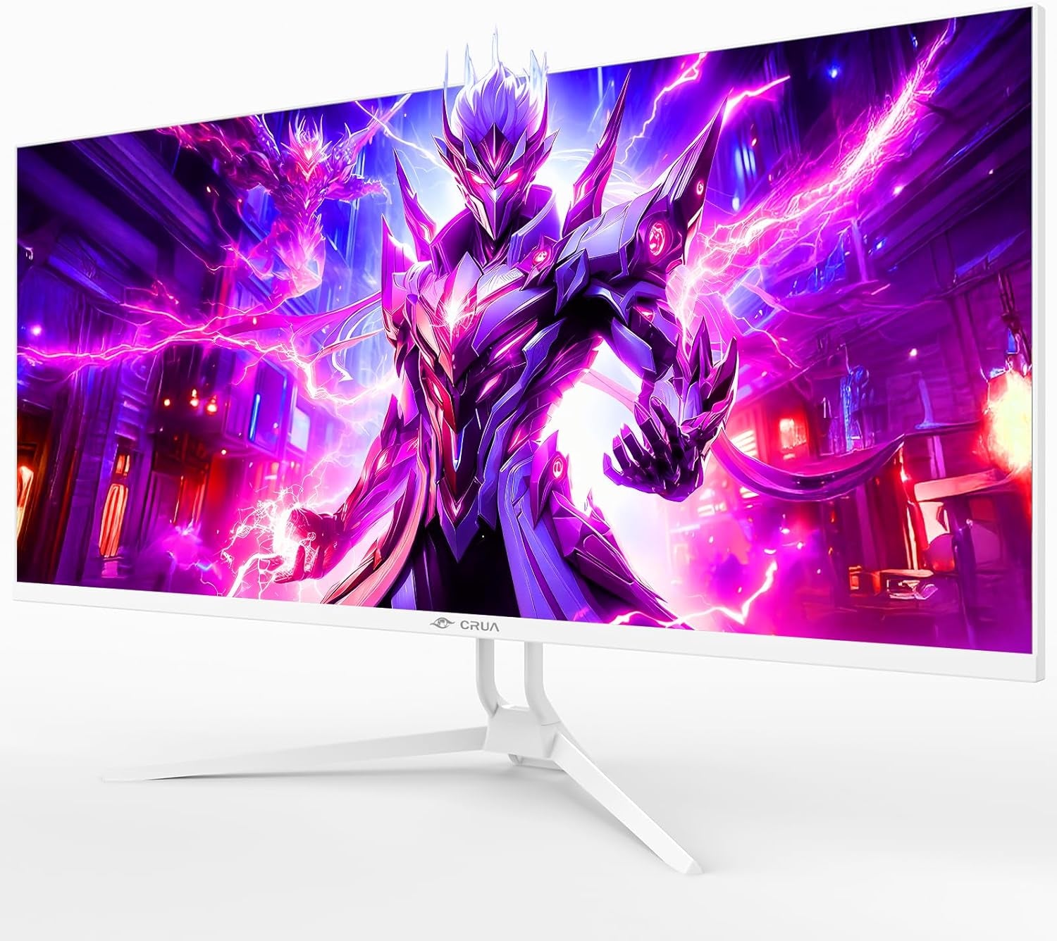 34'' Ultrawide Gaming Monitor 120HZ, 21:9 WFHD 2560X1080 IPS Panel Computer Monitors with Built-In Speakers, Support AMD Freesync, 120% Srgb, DP1.4 & HDMI1.4, Wall Mountable Installs-White
