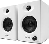 60W Computer Speakers for Gaming and Music, Active Bluetooth 5.3, Stereo 2.0 Speakers for Desktop PC Monitor or Laptop, Surround Sound Speaker, 3.5 Mm Aux RCA Input, Usb-Powered, 1 Pair, White