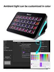 Mirabox XL Visual Console 32-Key Macro Keyboard Programmable Streamdeck Live Central Control Macro Keyboard PC Gamer Accessories