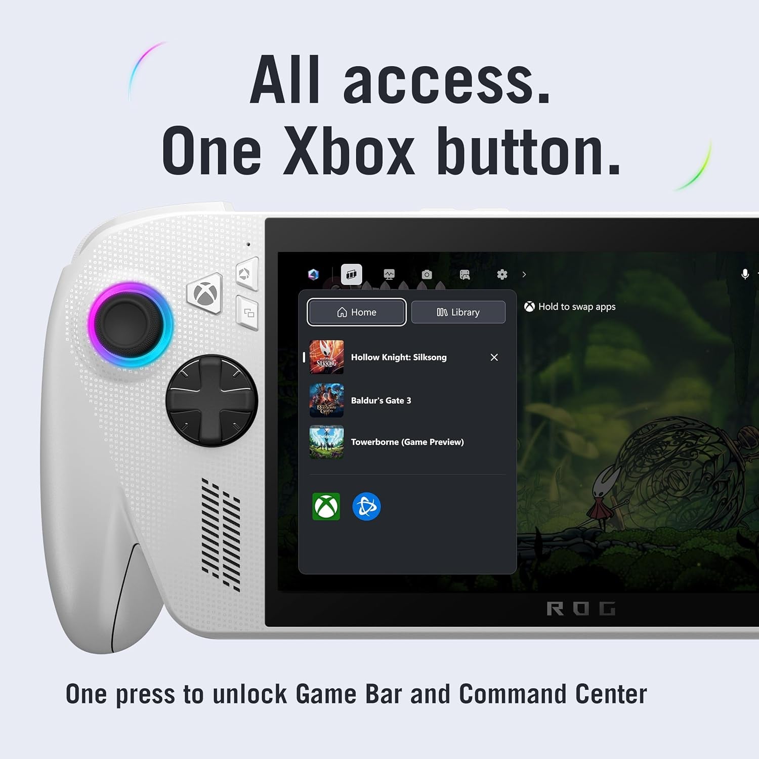 ROG Xbox Ally Handheld Gaming Console – 7 Inch 1080P 120Hz