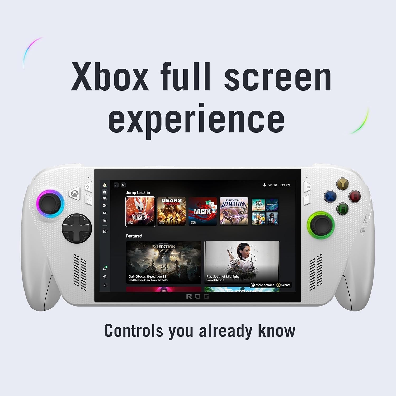 ROG Xbox Ally Handheld Gaming Console – 7 Inch 1080P 120Hz