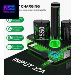 4X5520Mwh Xbox Rechargeable Battery Pack for Xbox Series X Controller,Black