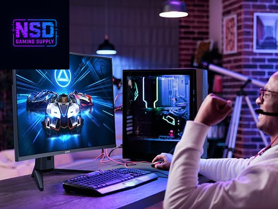 32 Inch Curved Gaming Monitor, QHD (2560 X 1440) 2K 170Hz 144Hz Monitor, 1Ms 1500R Display, 90% DCI-P3, Adaptive Sync, Tilt Adjustable, VESA Compatible, Displayport HDMI, Black