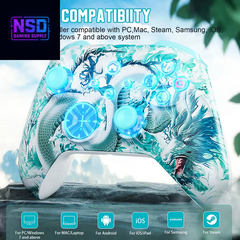 WIFI Control for XBOX One ,Series S/X Wireless Controller Dual Vibration Hall Effect 6-Axis Gyro FUNC RGB Gamepad Accessories