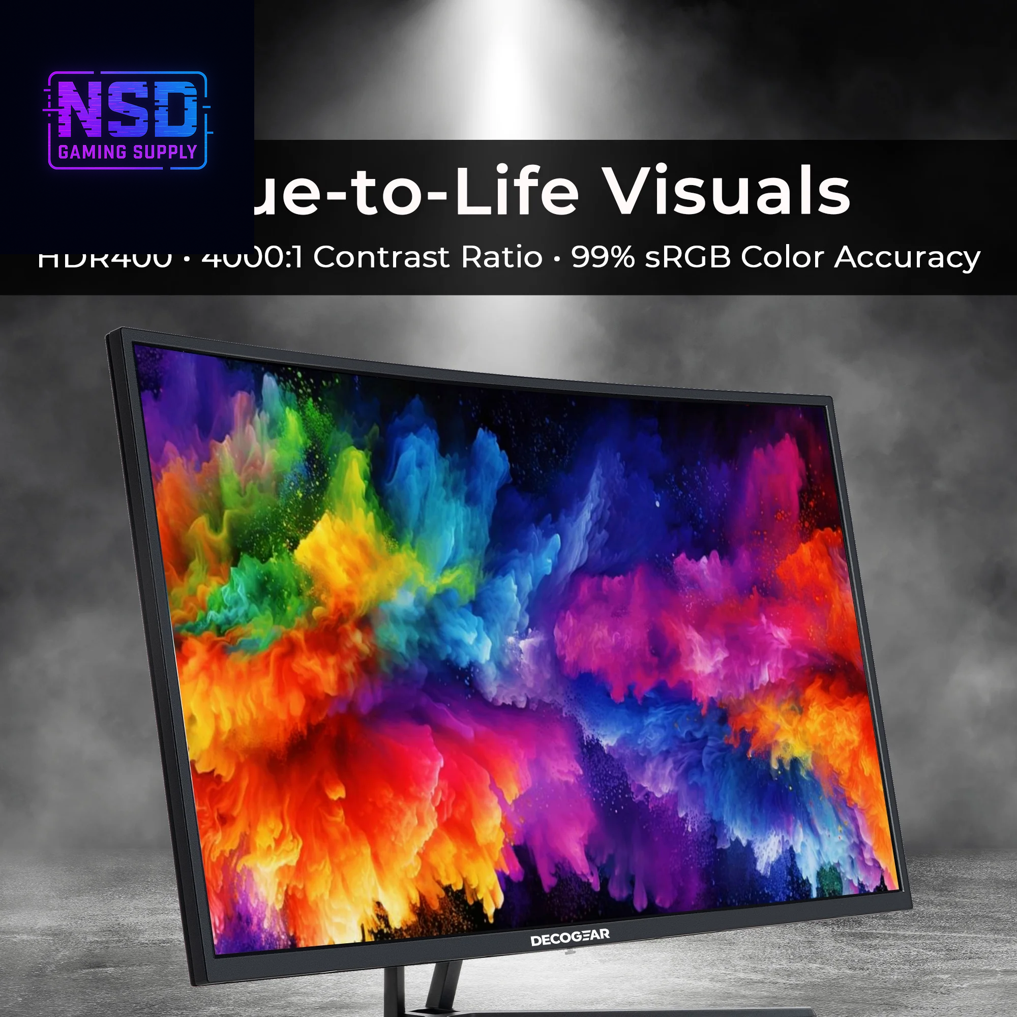 39" Curved Widescreen Gaming Monitor | 2560X1440 1Ms MPRT 165 Hz | 16:9 HDR400 4000:1