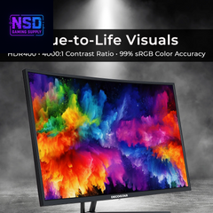 39" Curved Widescreen Gaming Monitor | 2560X1440 1Ms MPRT 165 Hz | 16:9 HDR400 4000:1