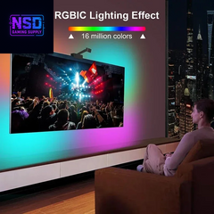 Ambilight Tv Kit Led Smart Light Strip with Camera for Tv Synchronization Tv Backlight Sync to Screen 5V Usb 5M 3.8M App Control