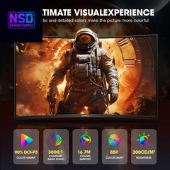 32 Inch Curved Gaming Monitor, QHD (2560 X 1440) 2K 170Hz 144Hz Monitor, 1Ms 1500R Display, 90% DCI-P3, Adaptive Sync, Tilt Adjustable, VESA Compatible, Displayport HDMI, Black