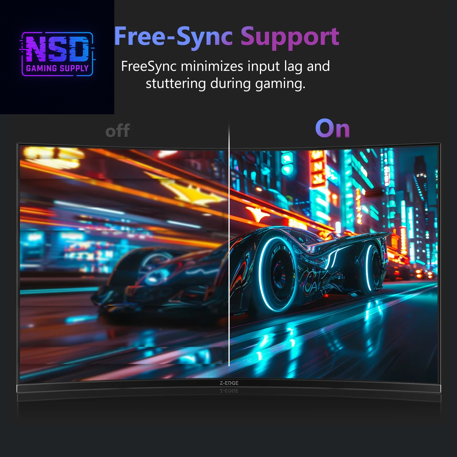 27 Inch 200Hz Curved Gaming Monitor, FHD 1080P VA Display, 1Ms MPRT, AMD Freesync, HDR Support, VESA Mount Compatible