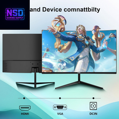 24 Inch Curved Monitor FHD 1920X1080P 100Hz Refresh Rate 16:9 Aspect Ratio Ergonomic Tilt Home Office Gaming Monitor Sync Visual Experience for Work & Play Support Wall Mount Install