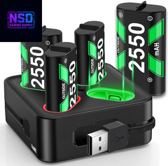 4X5520Mwh Xbox Rechargeable Battery Pack for Xbox Series X Controller,Black