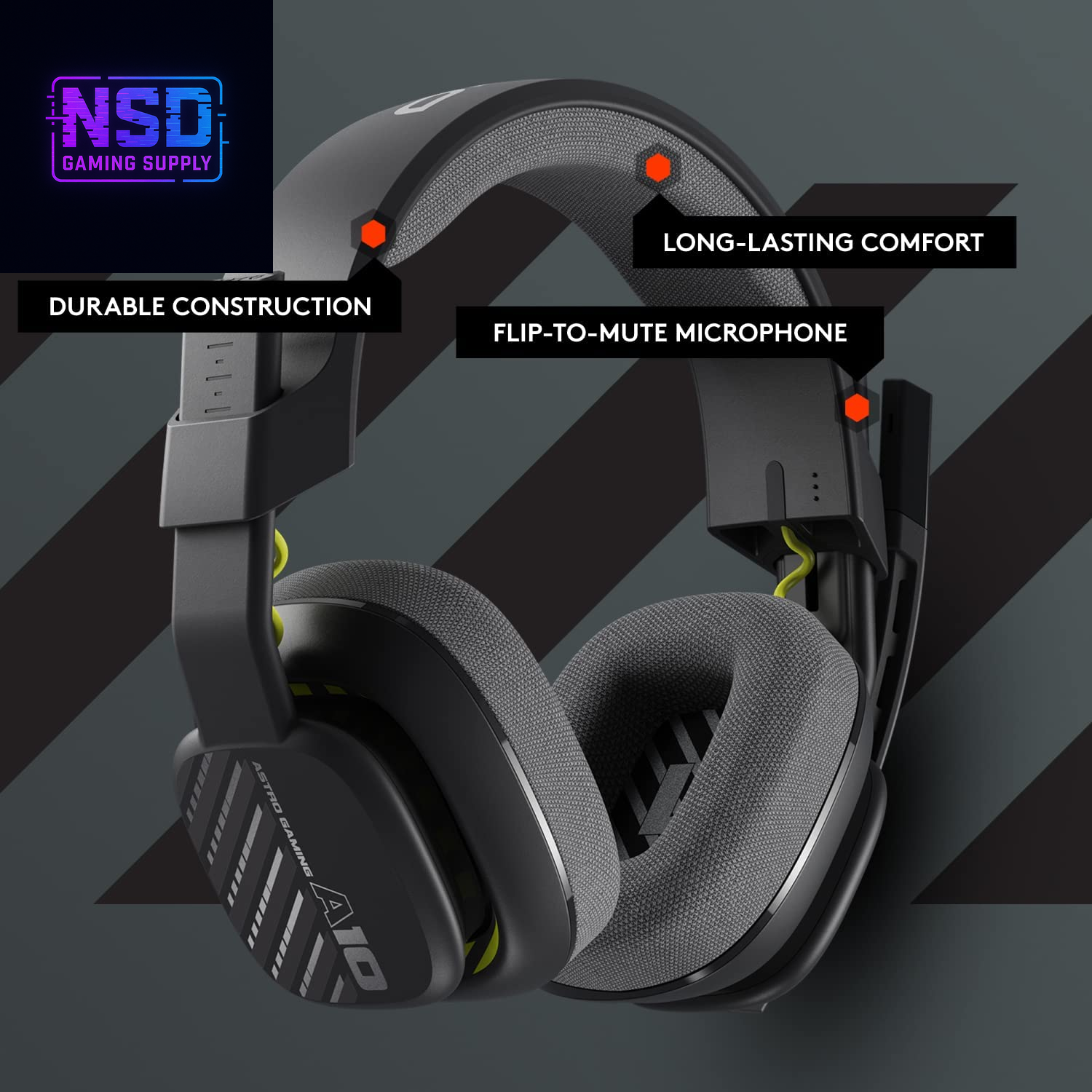 Logitech G Astro A10 Gen 2 Cross-Platform Wired Gaming Headset for Playstation 5/4, Xbox S|X, Nintendo Switch, PC: 3.5Mm Headphone Jack, 32Mm Drivers, Flip-To-Mute Mic, Over-Ear - Black/Ps Edition