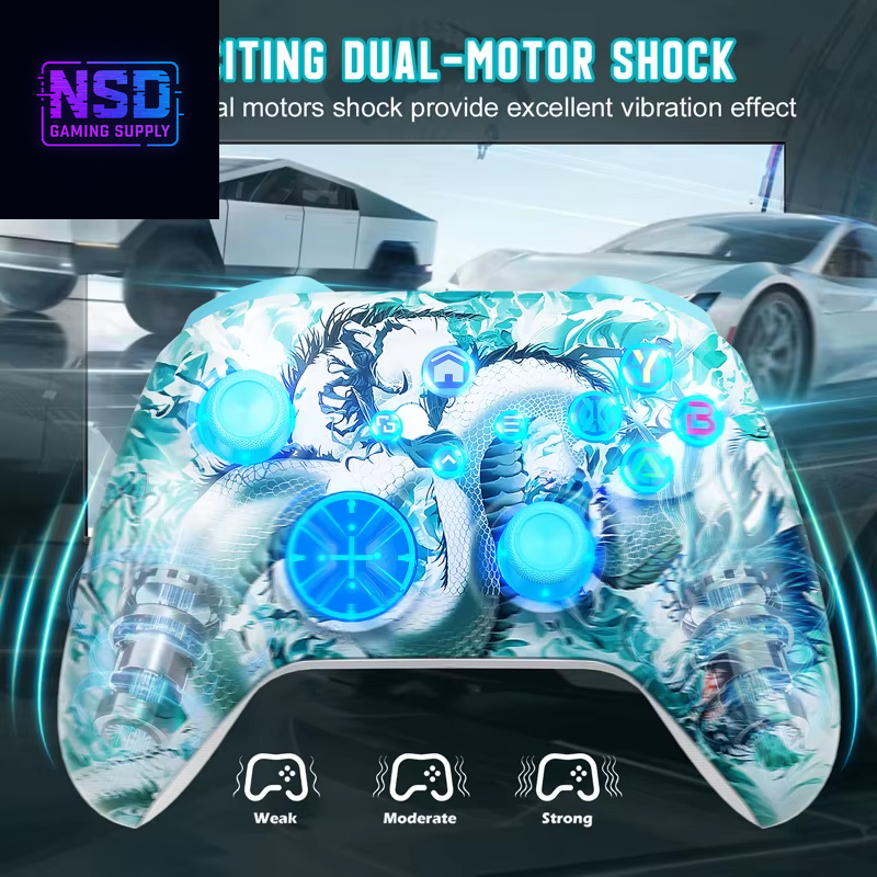 WIFI Control for XBOX One ,Series S/X Wireless Controller Dual Vibration Hall Effect 6-Axis Gyro FUNC RGB Gamepad Accessories